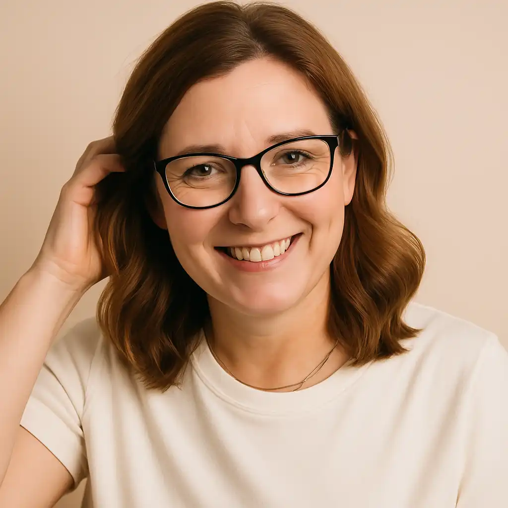 Janna smiling in a casual portrait, founder of DIYMealPrep.com