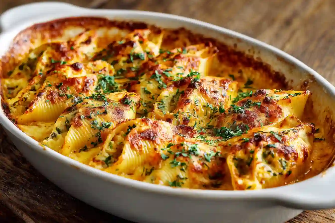 Creamy Pumpkin Ricotta Stuffed Shells Cozy Autumn Pasta