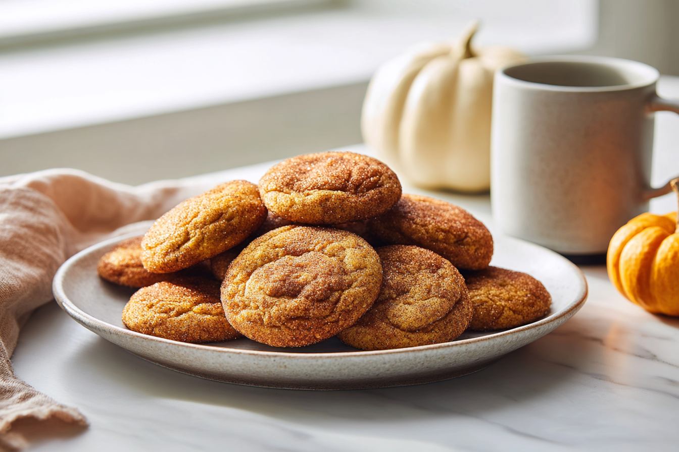 Sourdough Pumpkin Snickerdoodles Soft & Chewy Fall Cookies