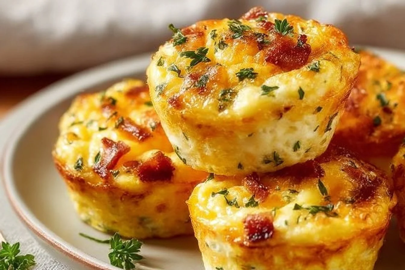 Cheesy Muffin Tin Cottage Cheese Egg Bites