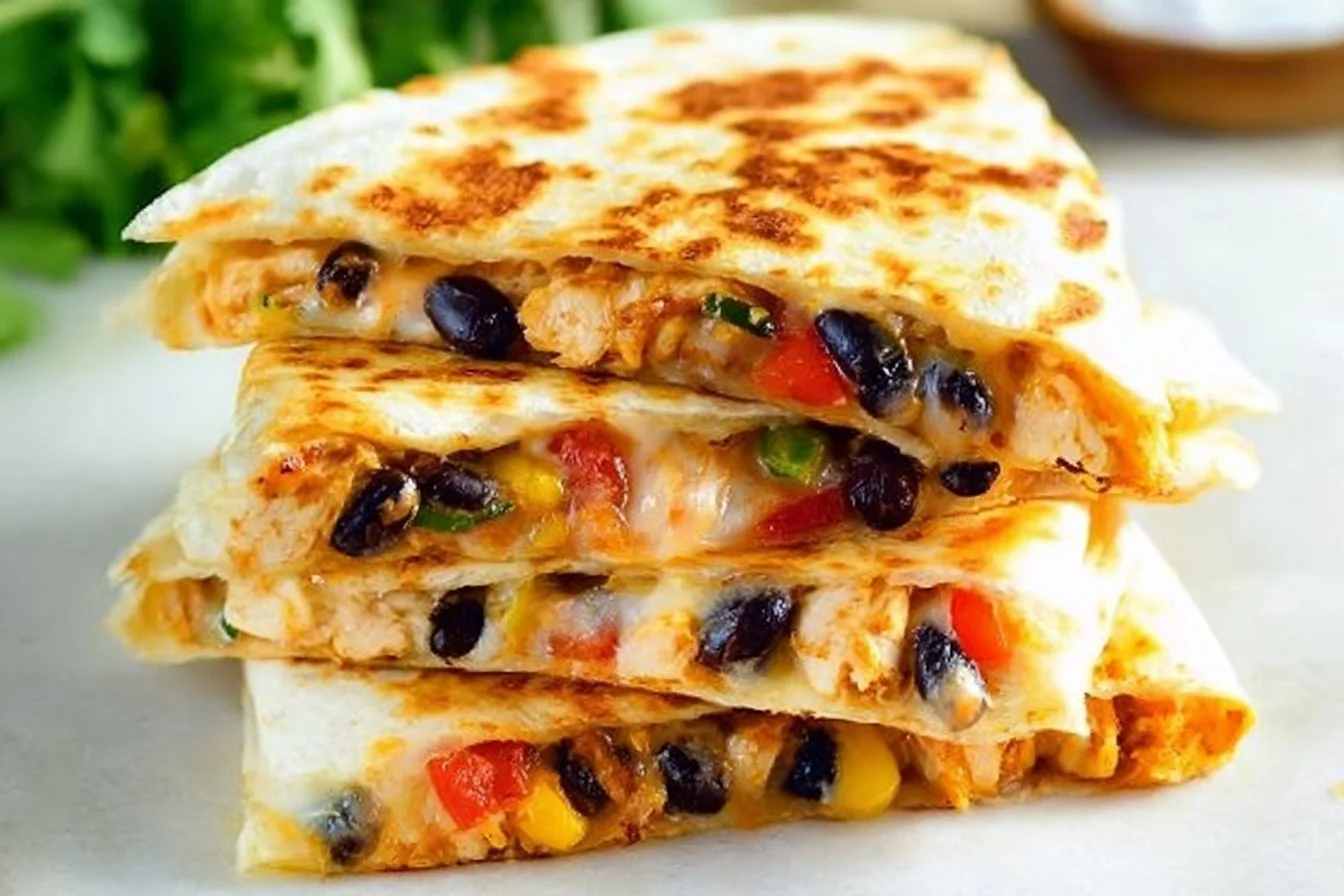 Crispy Chicken Quesadillas