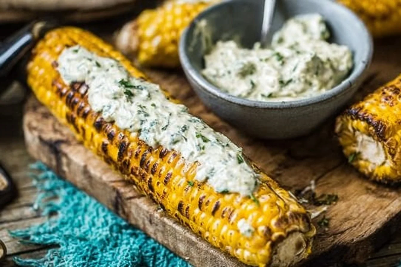 Grilled Corn with Spicy Lime Butter