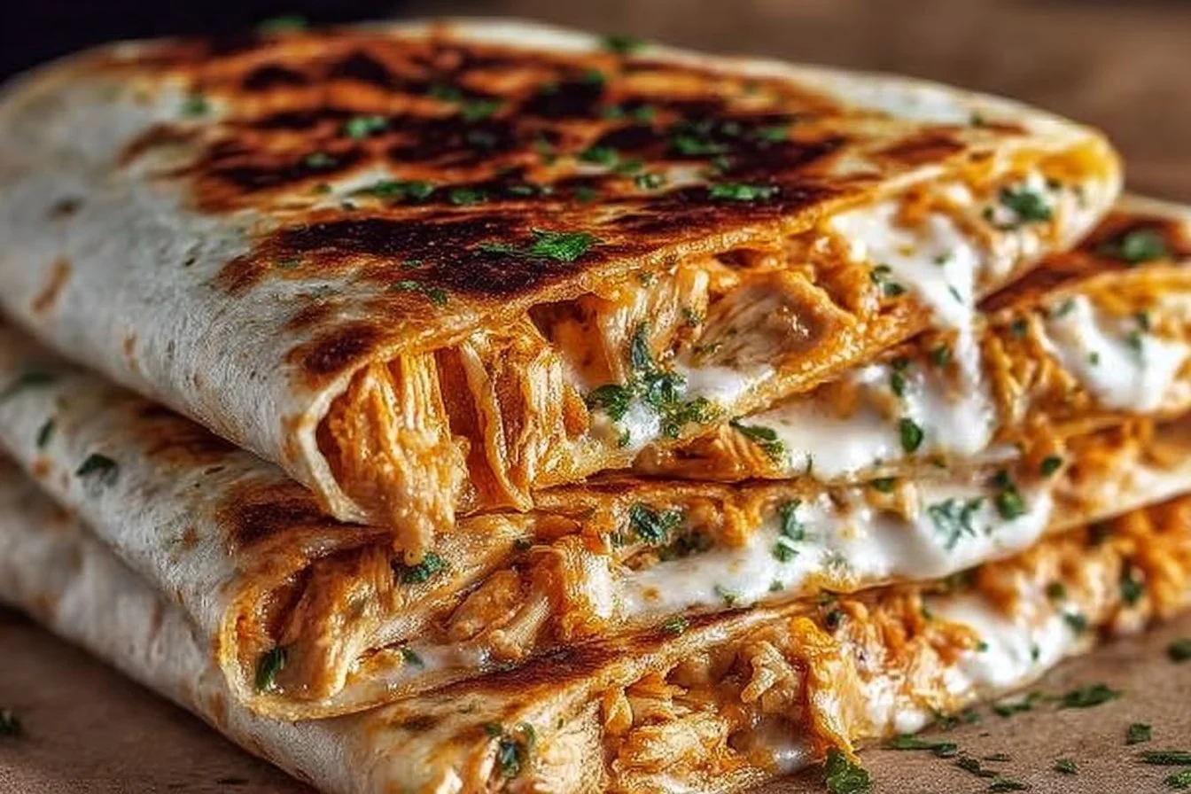 High Protein Chicken Ranch Quesadilla