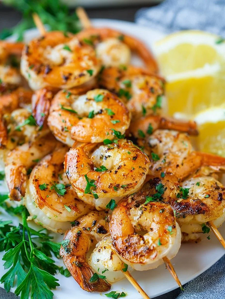 Juicy Grilled Shrimp Skewers