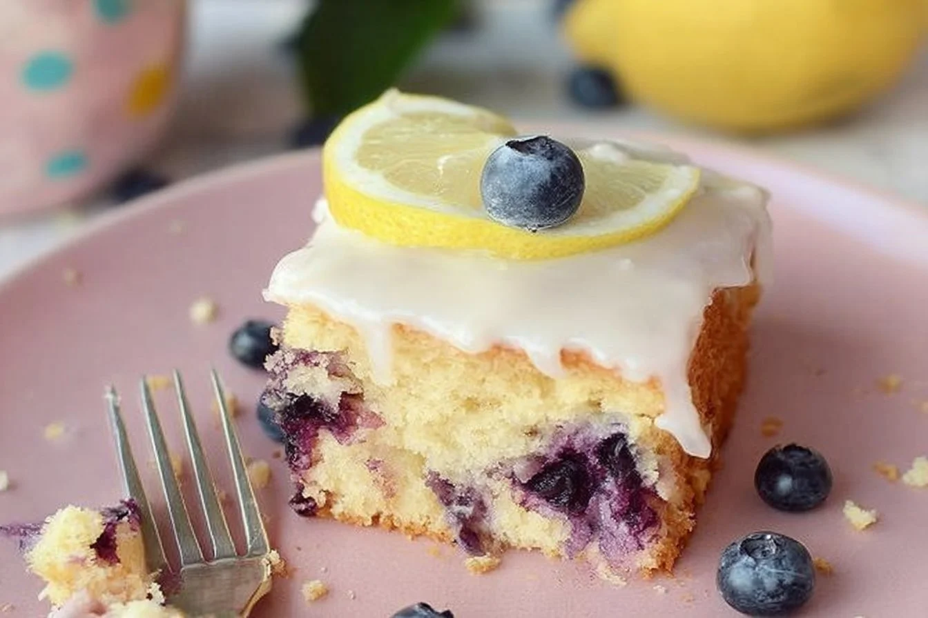 Lemon Blueberry Sheet Cake