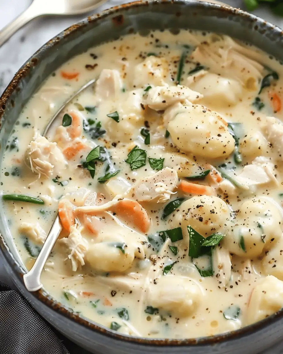 Creamy Chicken Gnocchi Soup