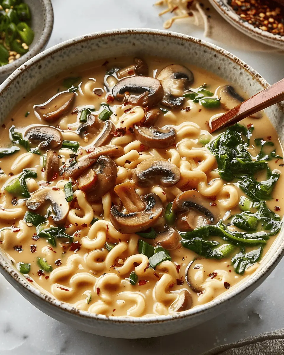 Creamy Mushroom Vegan Ramen