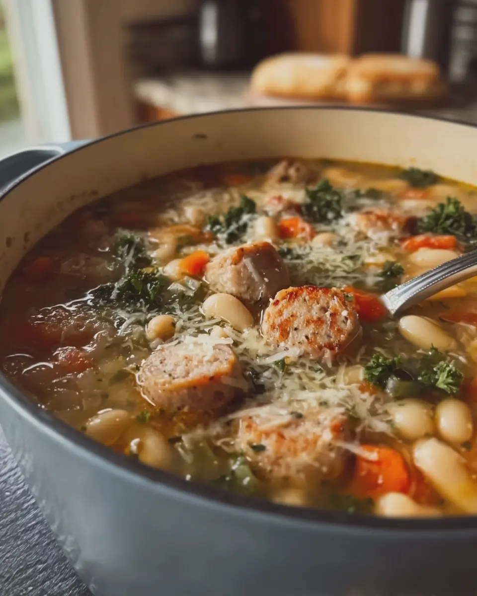 High-Protein Chicken Sausage Soup