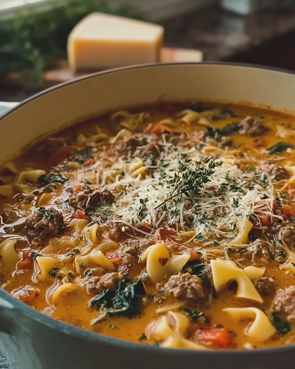 Italian Sausage Pasta Soup