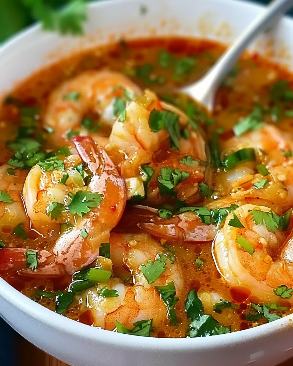 Quick and Spicy Shrimp Soup