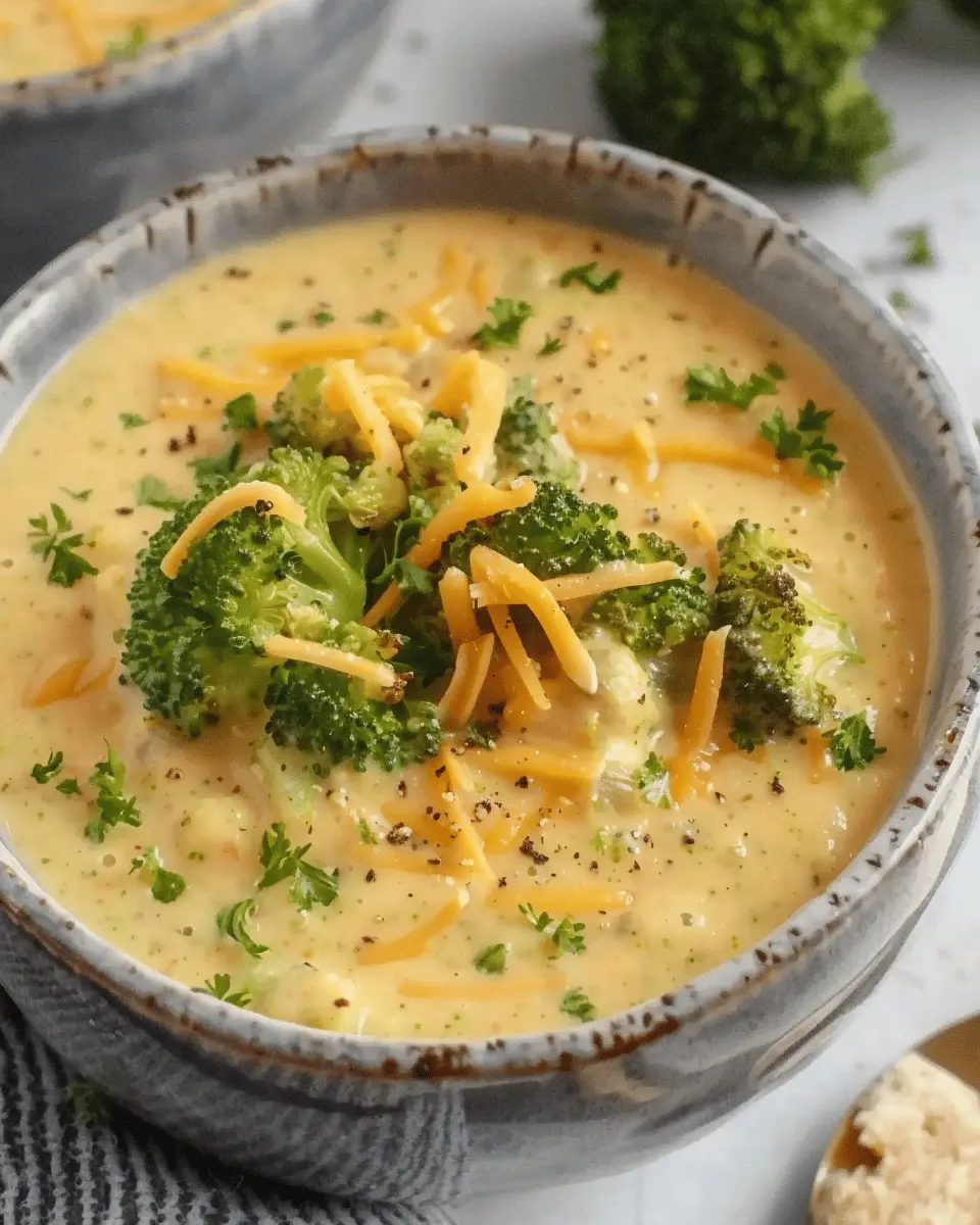 Vegan Broccoli Cheddar Soup