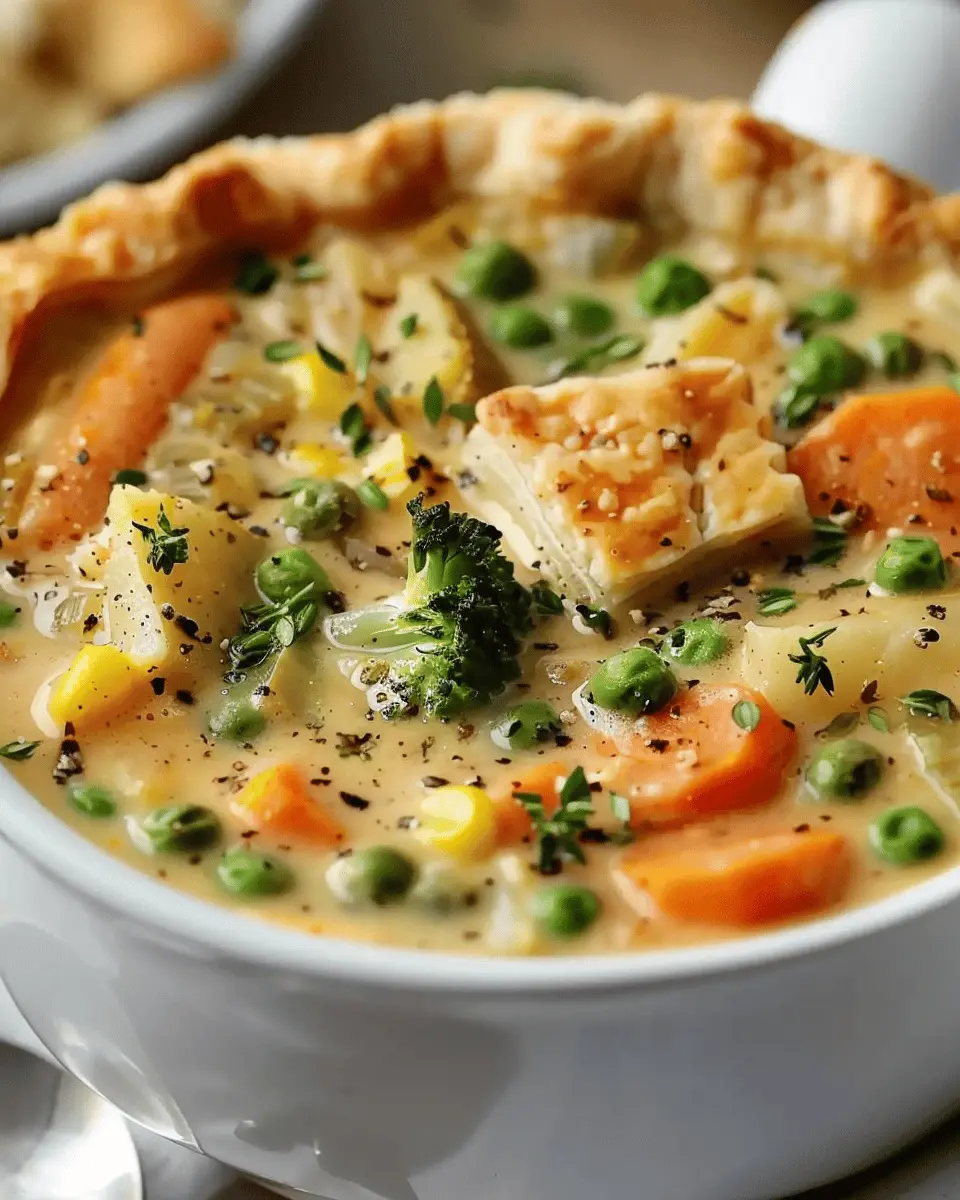 Veggie Pot Pie Soup